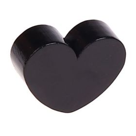 Motif bead shaped bead heart large 'black' 1210 in stock 