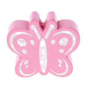 Motif bead butterfly glitter 'baby pink' 895 in stock 