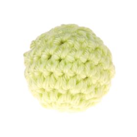 Häkelperle 25mm 'lemon' 121 auf Lager