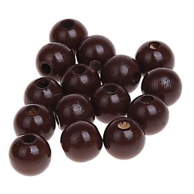 Wooden beads 10mm - 50 pieces 'brown' 136 in stock 