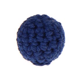 Crochet bead 20 mm 'dark blue' 71 in stock 