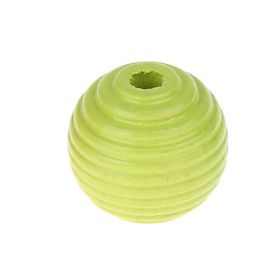 Rillenperlen 14mm • 10 Stück 'lemon' 220 auf Lager