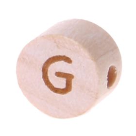 Buchstabenperlen Scheibe Lasergravur Ø 11 mm 'G' 657 auf Lager
