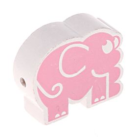 Elephant motif bead 'baby pink' 410 in stock 