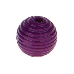 Grooved beads 14mm - 10 pieces 'purple' 803 in stock 