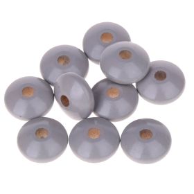 Wooden lenses 14mm - 50 pieces 'light gray' 95 in stock 