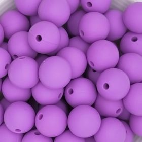 Silicone bead 12mm 'purple' 170 in stock 