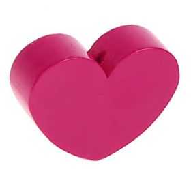 Motif bead shaped bead heart large 'dark pink' 419 in stock 