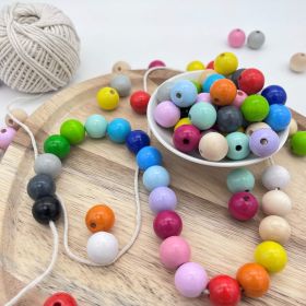 Wooden beads 15mm - 10 pieces 'purple' 0 in stock 