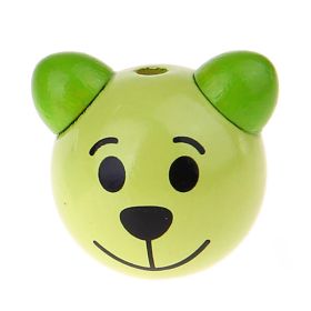 3D bear III motif bead 'lemon' 1421 in stock 