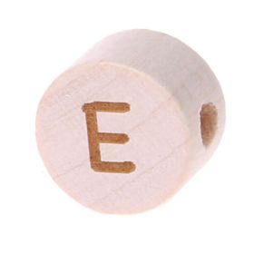 Buchstabenperlen Scheibe Lasergravur Ø 11 mm 'E' 294 auf Lager