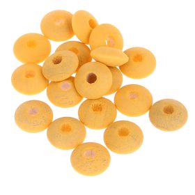 Watercolors wooden lenses 10mm - 50 pieces 'yellow' 97 in stock 