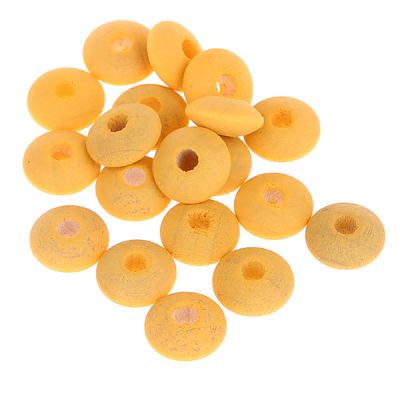 Watercolors Holzlinsen 10mm • 50 Stück 'yellow' 114 auf Lager