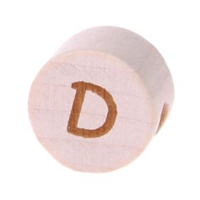 Letter beads disk laser engraving Ø 11 mm 'D' 494 in stock 