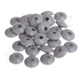 Wooden lenses 10mm - 50 pieces 'light gray' 166 in stock 