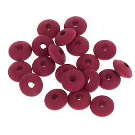 Watercolors wooden lenses 10mm - 50 pieces 'berry' 286 in stock 