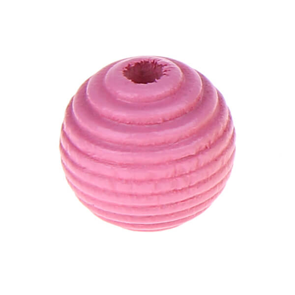 Rillenperlen 14mm • 15 Stück 'babyrosa' 234 auf Lager