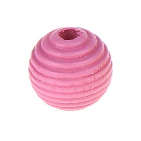 Grooved beads 14mm - 10 pieces 'baby pink' 353 in stock 