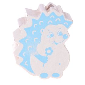 Hedgehog motif bead 'white-baby blue' 2979 in stock 