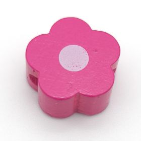 Mini flower motif bead 'dark pink' 964 in stock 
