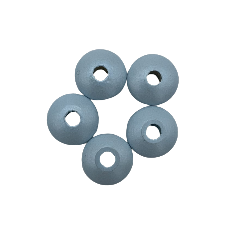 Holzlinsen Perlmutt 10mm • 50 Stück 'babyblau' 118 auf Lager