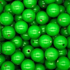 Wooden beads 25mm - 5 pieces 'green' 86 in stock 