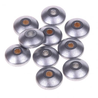 Holzlinsen 14mm • 50 Stück 'silber' 43 auf Lager