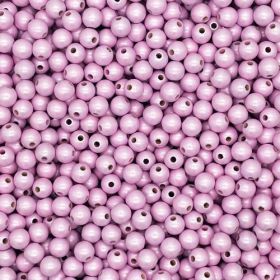 Wooden beads mother-of-pearl 10mm - 50 pieces 'pink' 56 in stock 
