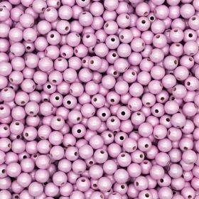 Wooden beads mother-of-pearl 10mm - 50 pieces 'pink' 290 in stock 