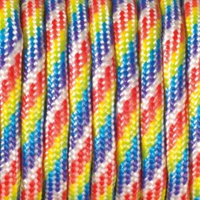 Paracord Kordel Ø 4 mm • 1 Meter 'regenbogen' 0 auf Lager