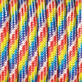 Paracord Kordel Ø 4 mm • 1 Meter 'regenbogen' 94 auf Lager