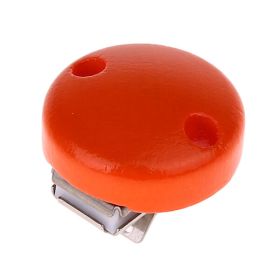 Schnullerclip mini / Holzclip Ø30mm 'orange' 843 auf Lager