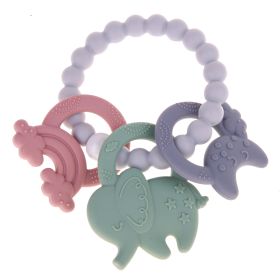 Beißring Anhänger Elefant Silikon 'grün' 17 auf Lager