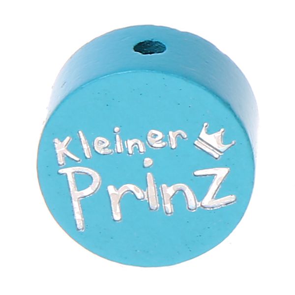 Motivperle Scheibe kleiner Prinz Glitzer 'helltürkis' 353 auf Lager